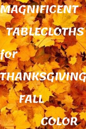 fall colored tablecloths