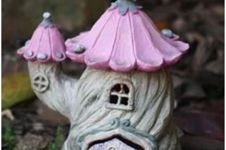 Gnome Fairy House Solar Energy Garden Light