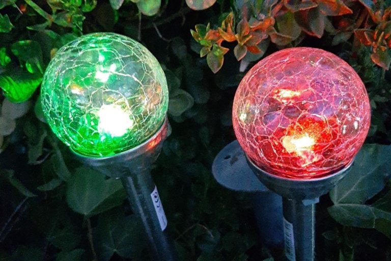 Solar Light Patterned Colored Glass Lanterns